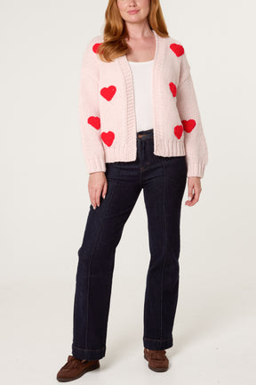Heart Knitted Cosy Cardigan