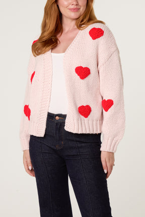 Heart Knitted Cosy Cardigan