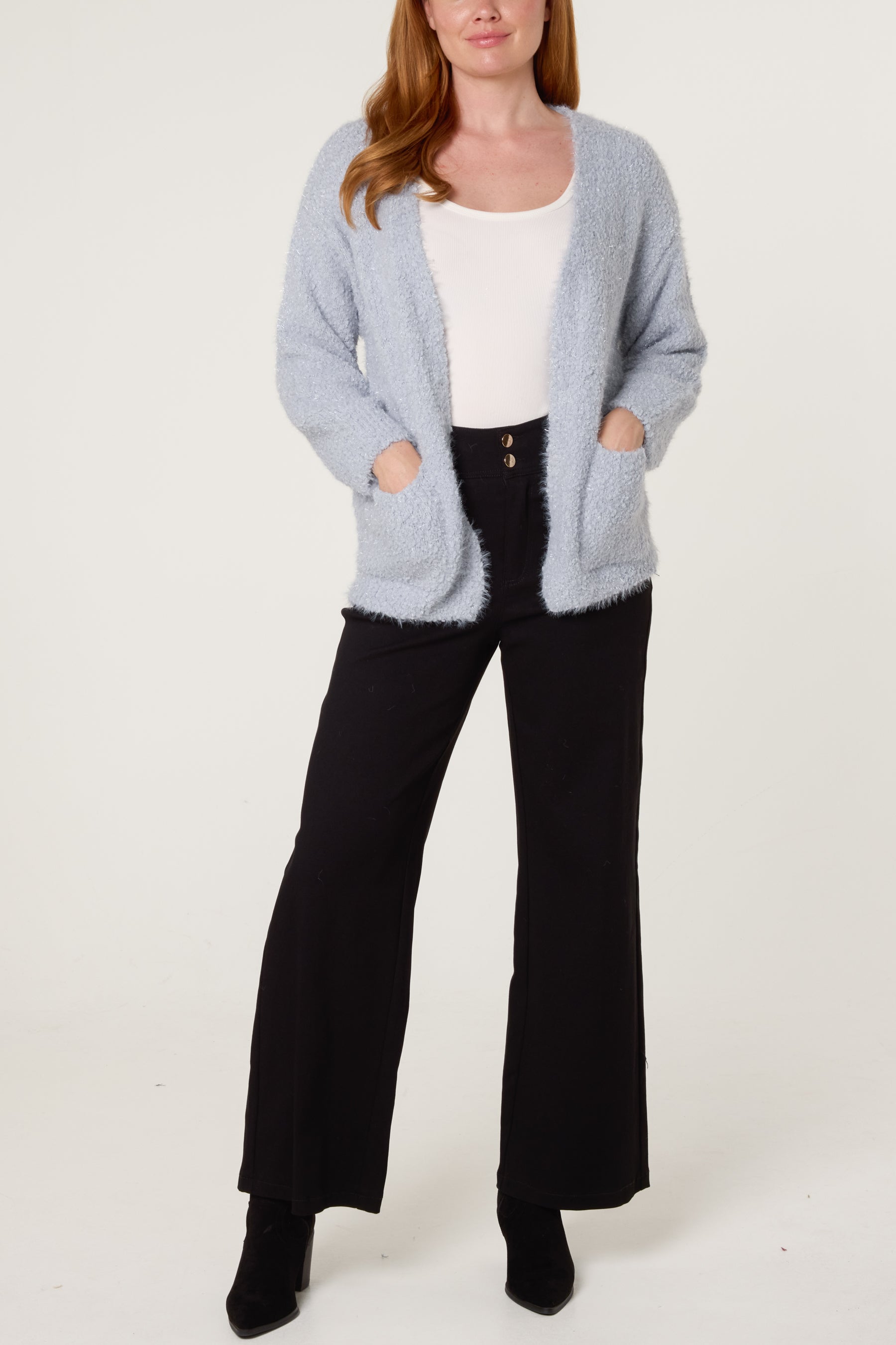 Fluffy Knitted Essential Cardigan