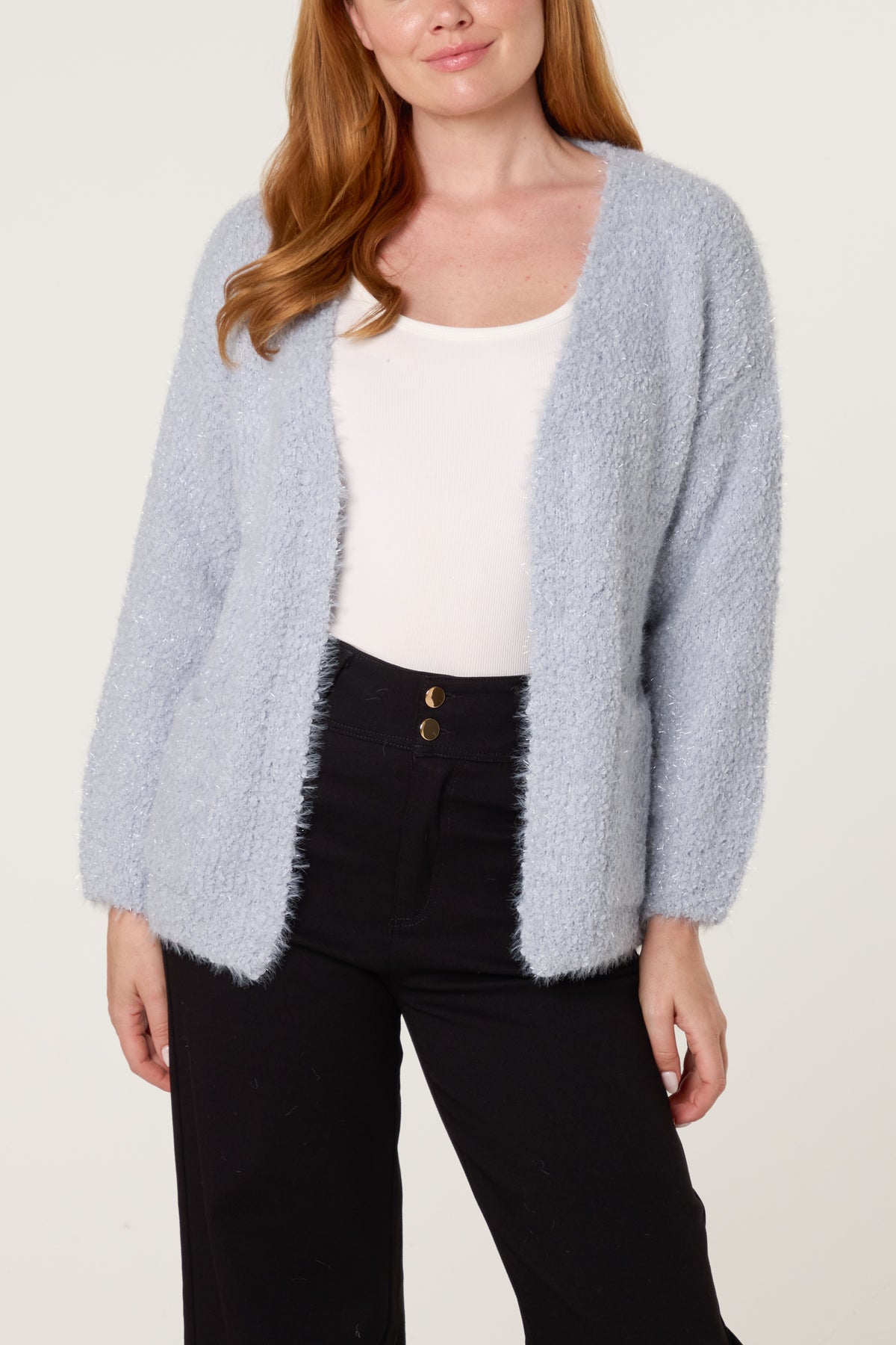 Fluffy Knitted Essential Cardigan
