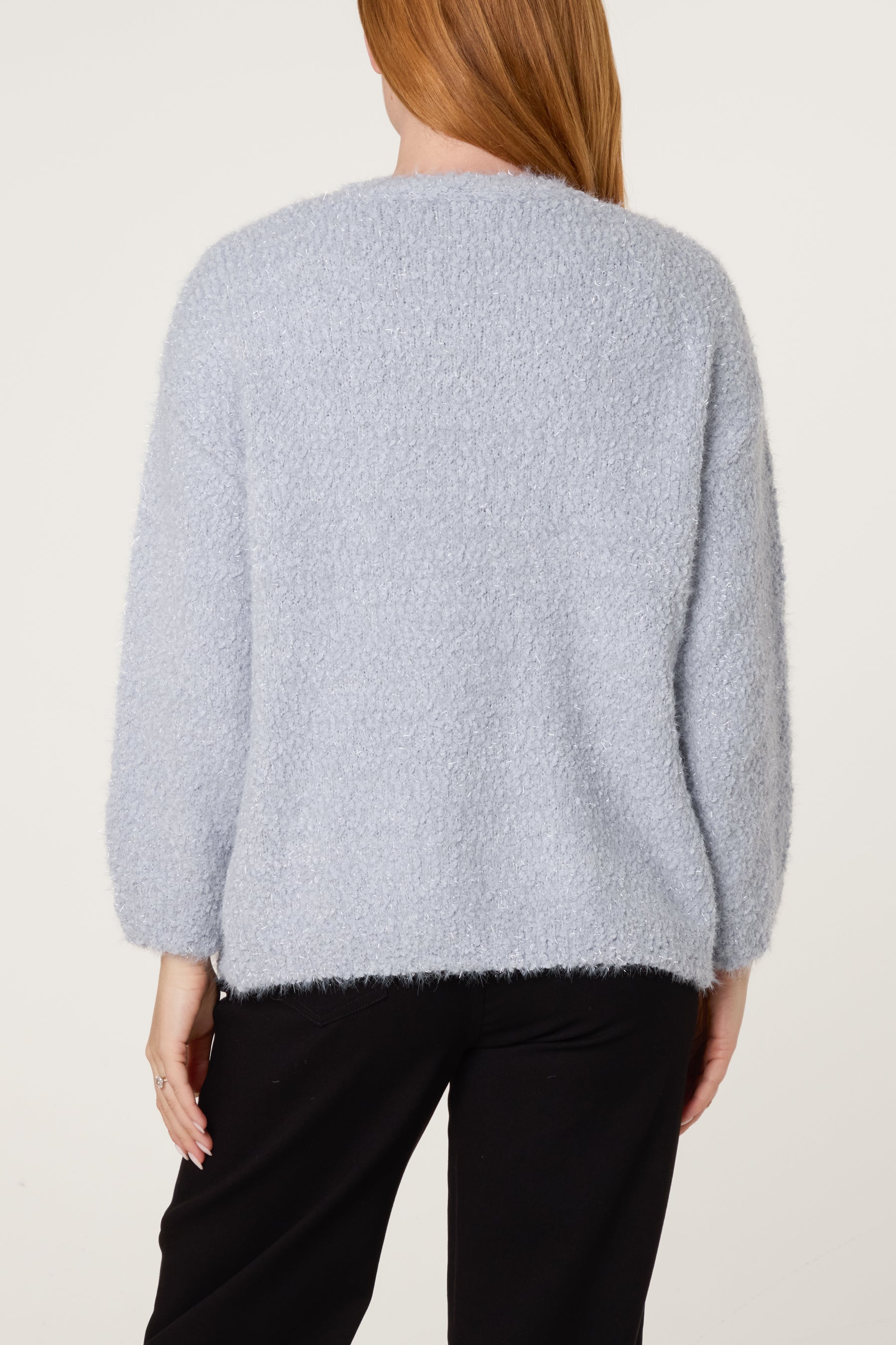 Fluffy Knitted Essential Cardigan
