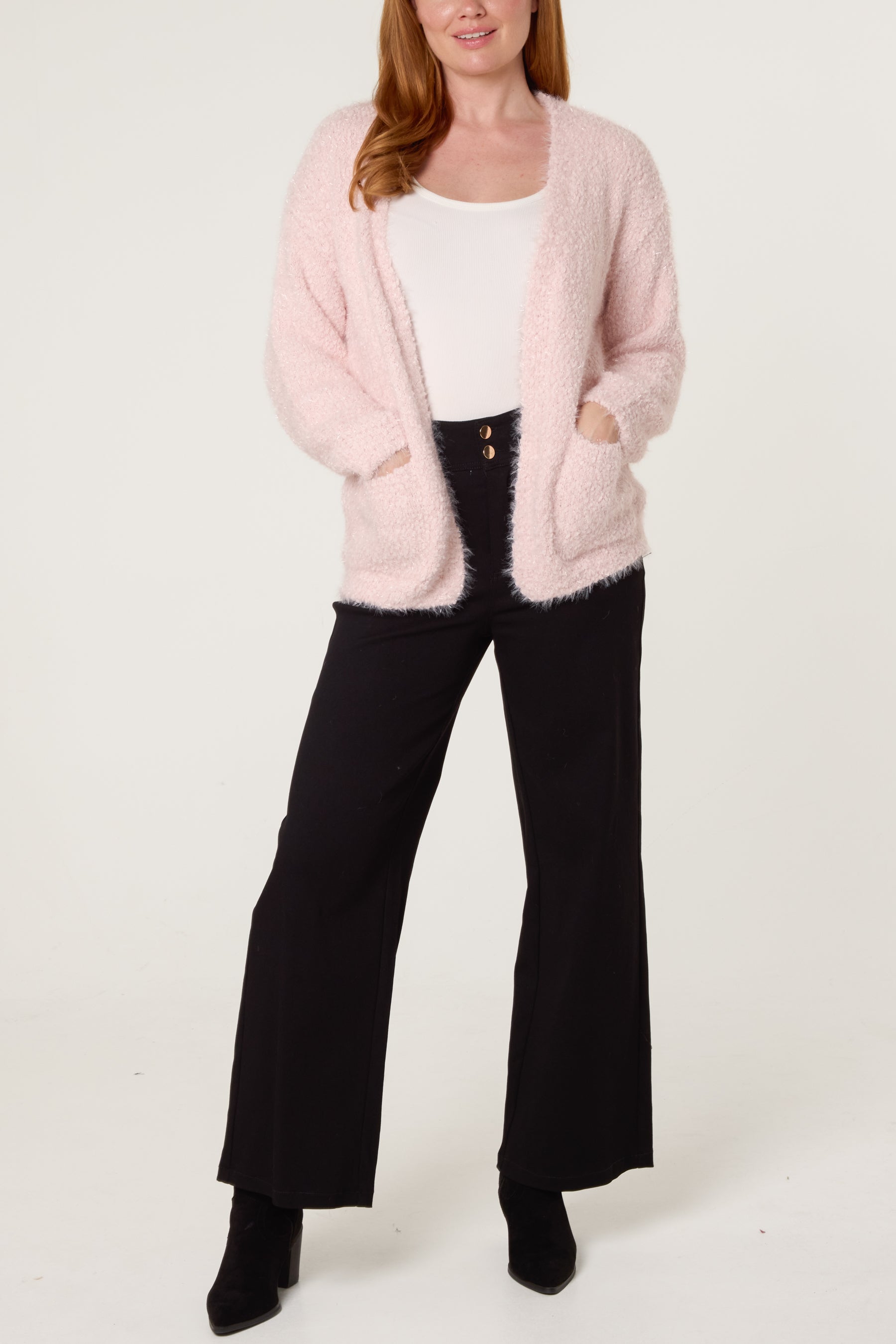 Fluffy Knitted Essential Cardigan