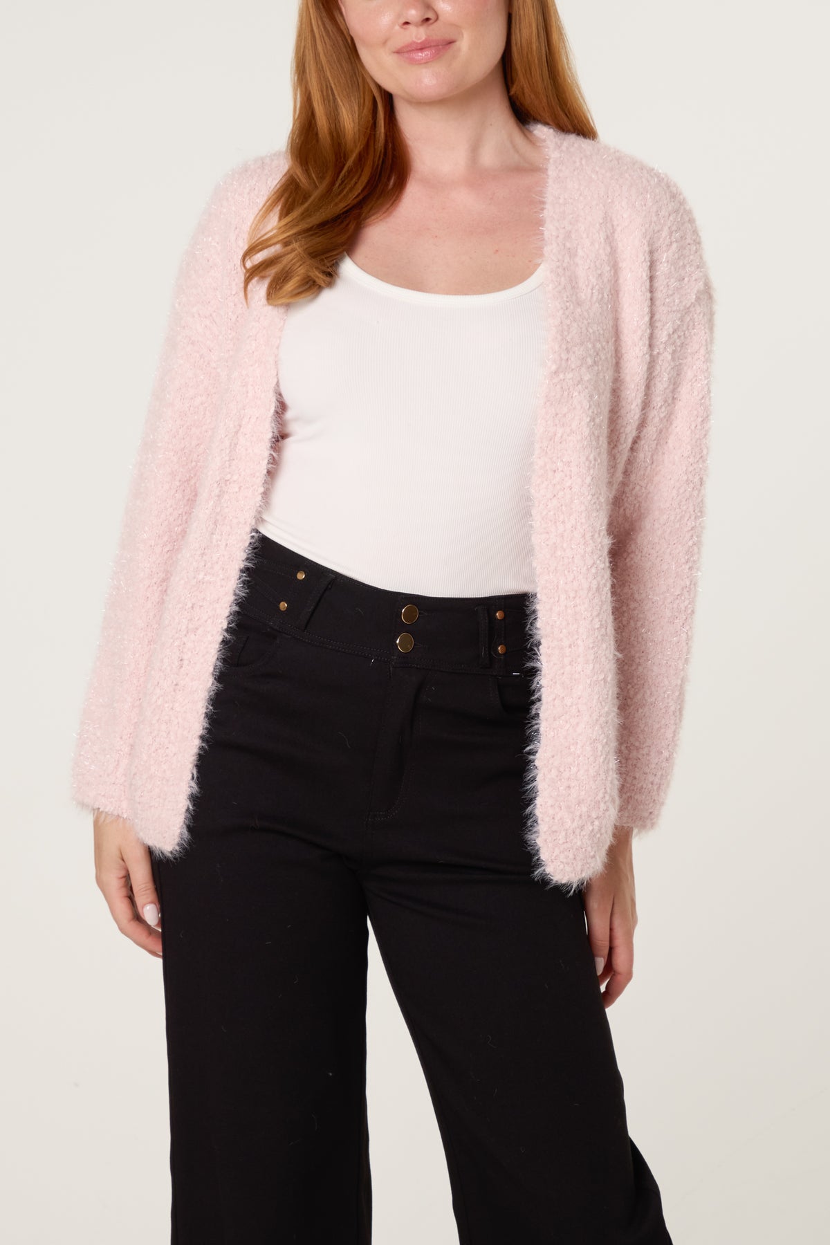 Fluffy Knitted Essential Cardigan