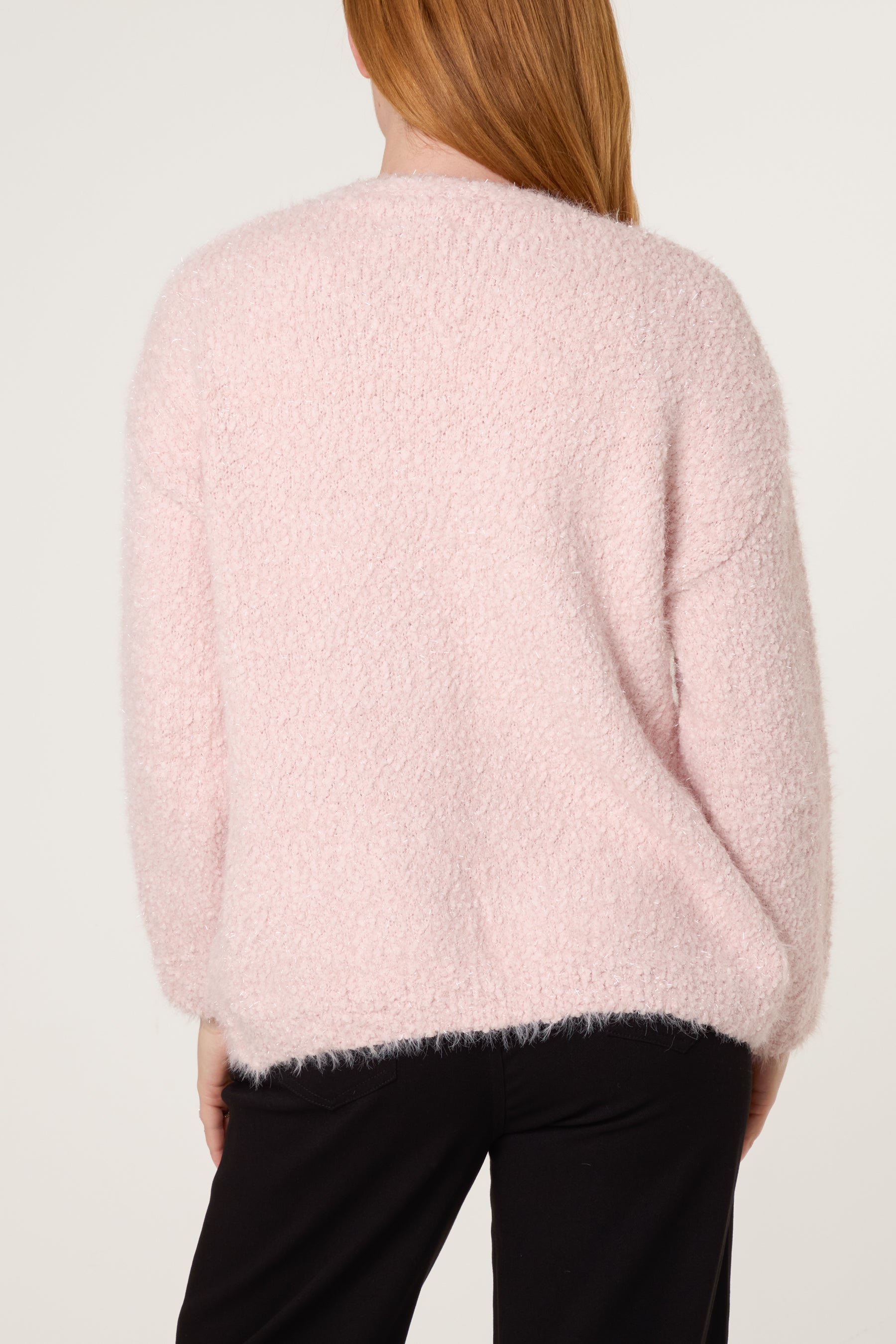 Fluffy Knitted Essential Cardigan