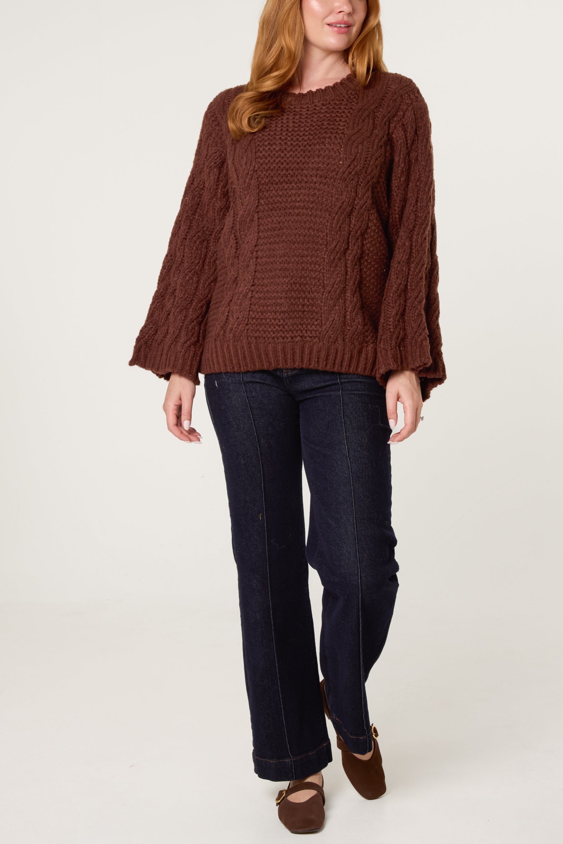 Essential Chunky Knit Round Neck Jumper
