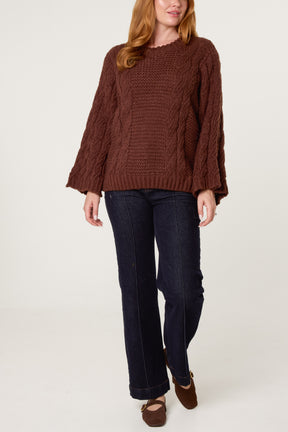 Essential Chunky Knit Round Neck Jumper