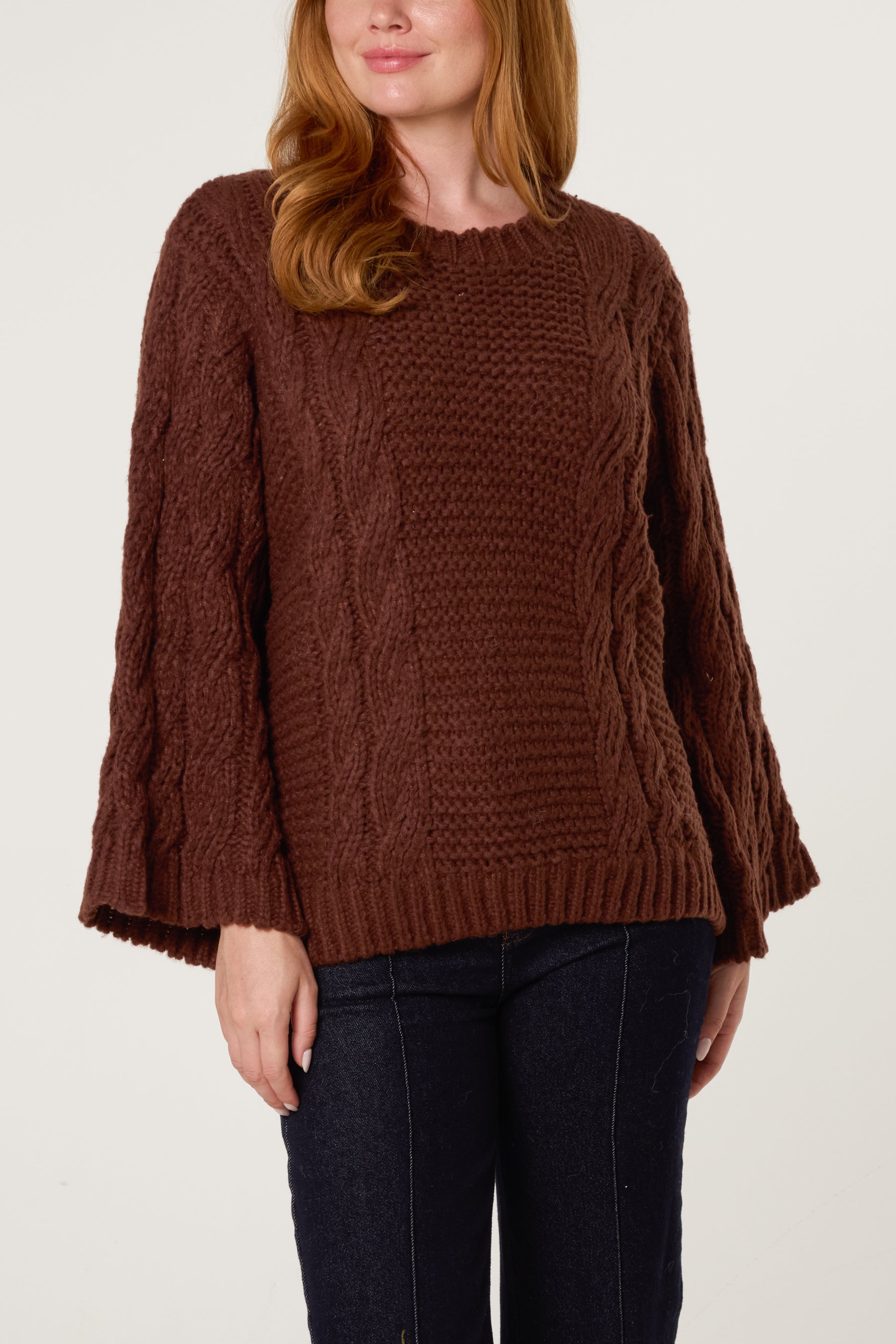 Essential Chunky Knit Round Neck Jumper