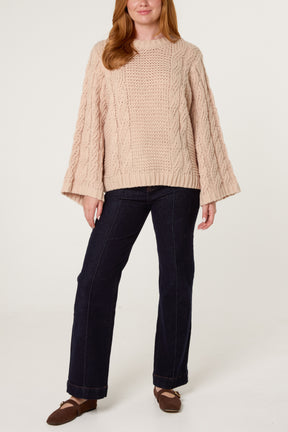 Essential Chunky Knit Round Neck Jumper