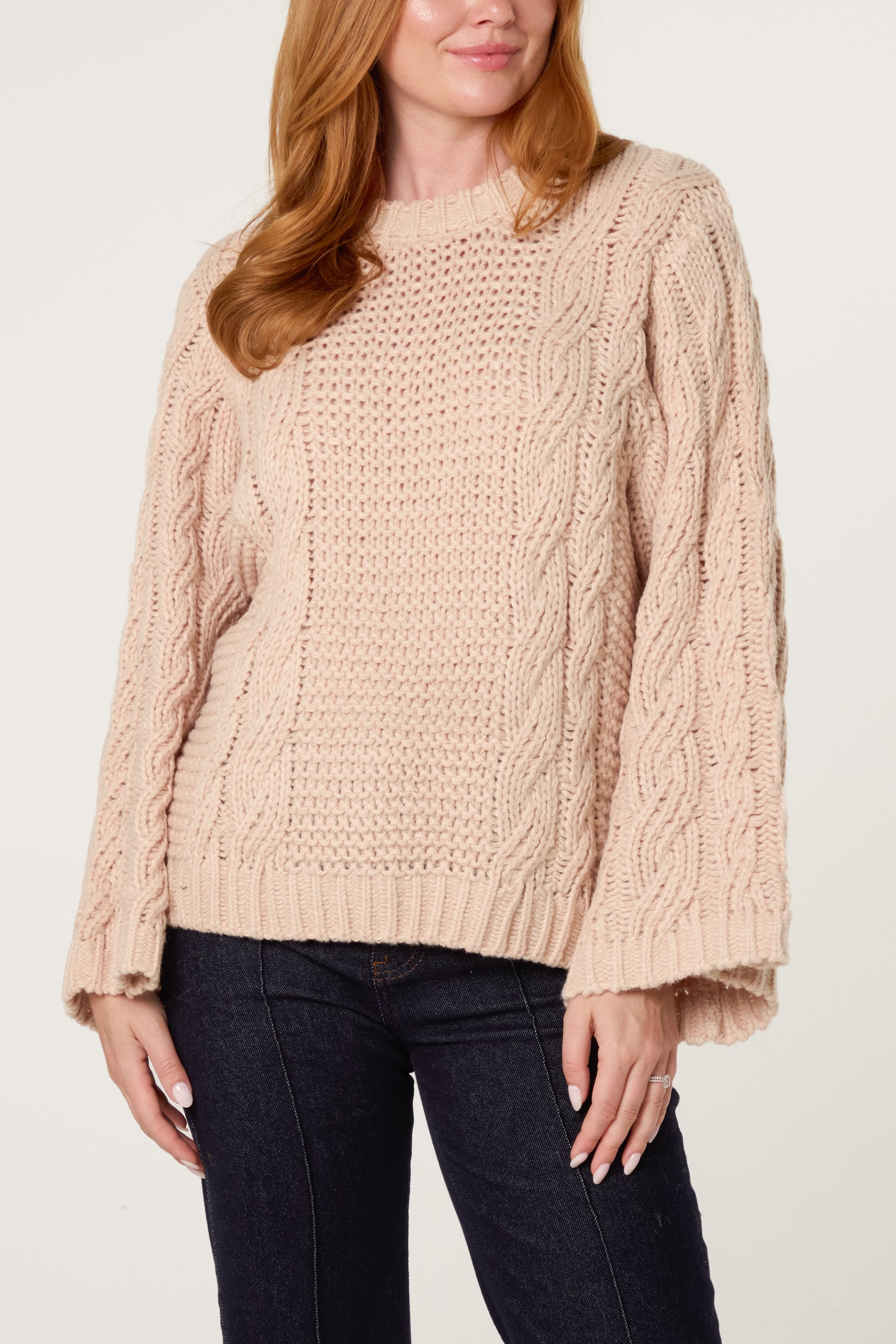 Essential Chunky Knit Round Neck Jumper
