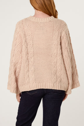 Essential Chunky Knit Round Neck Jumper