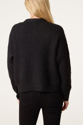 PolkaDot Bow Button Through Knitted Cardigan