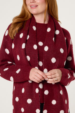 PolkaDot Scarf & Knit Jumper