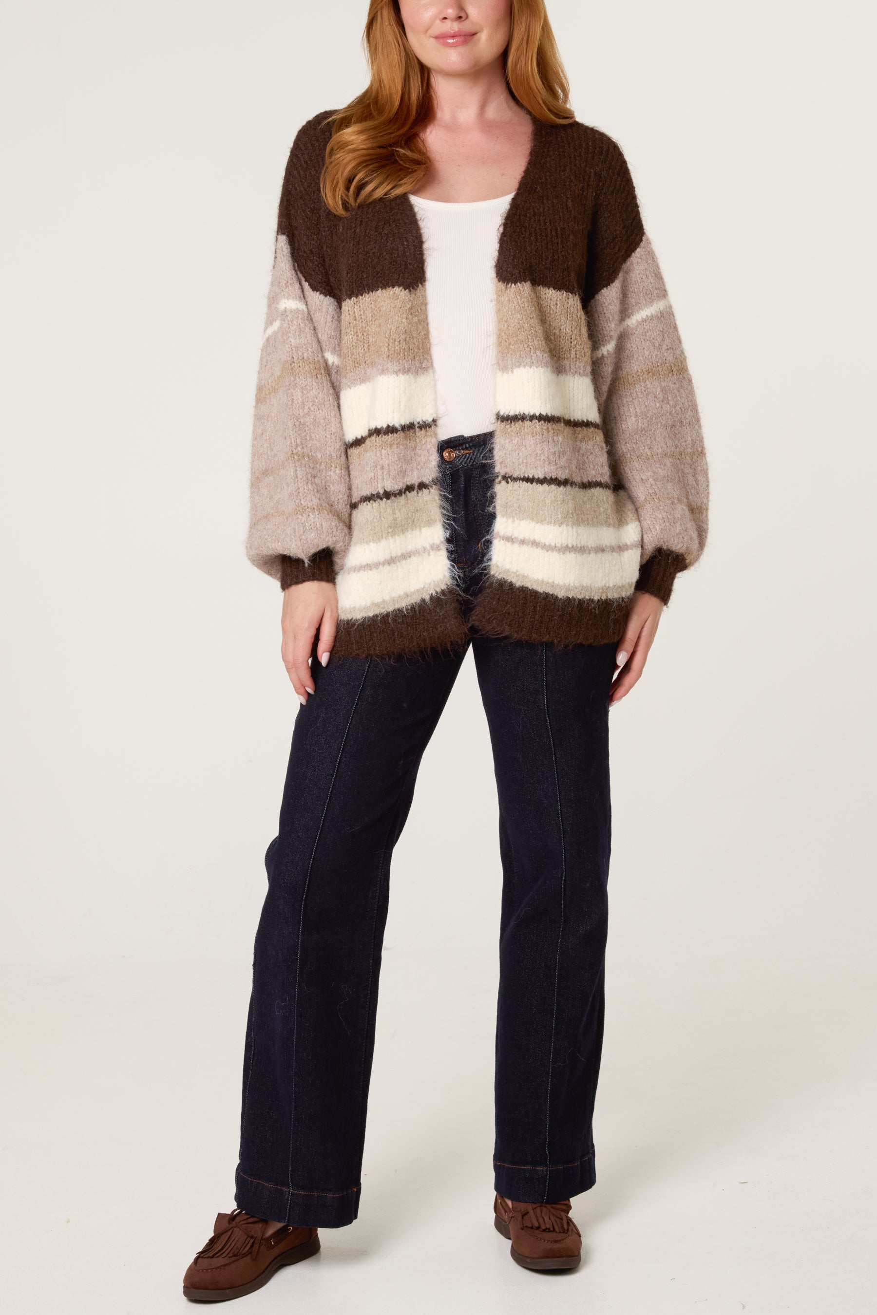 Stripe Knit Cosy Cardigan