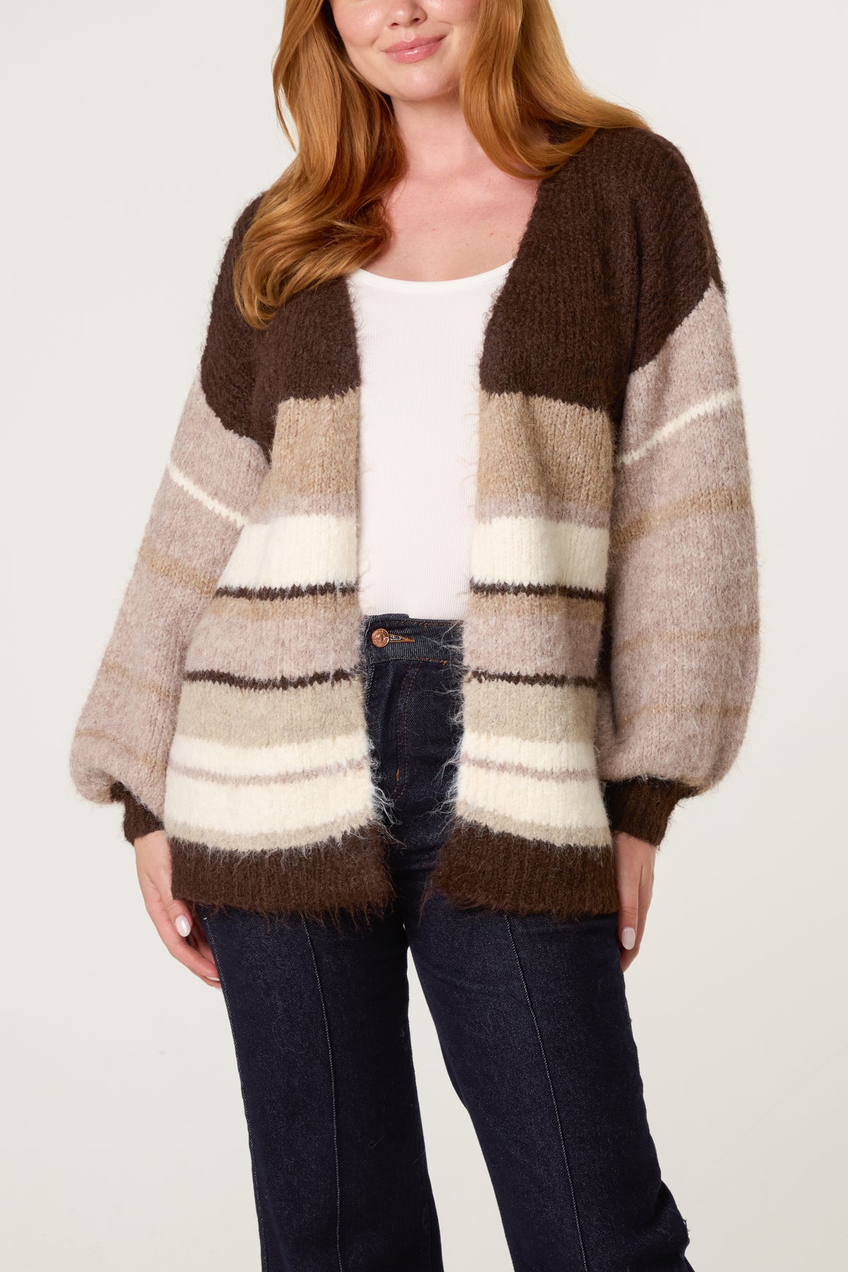 Stripe Knit Cosy Cardigan