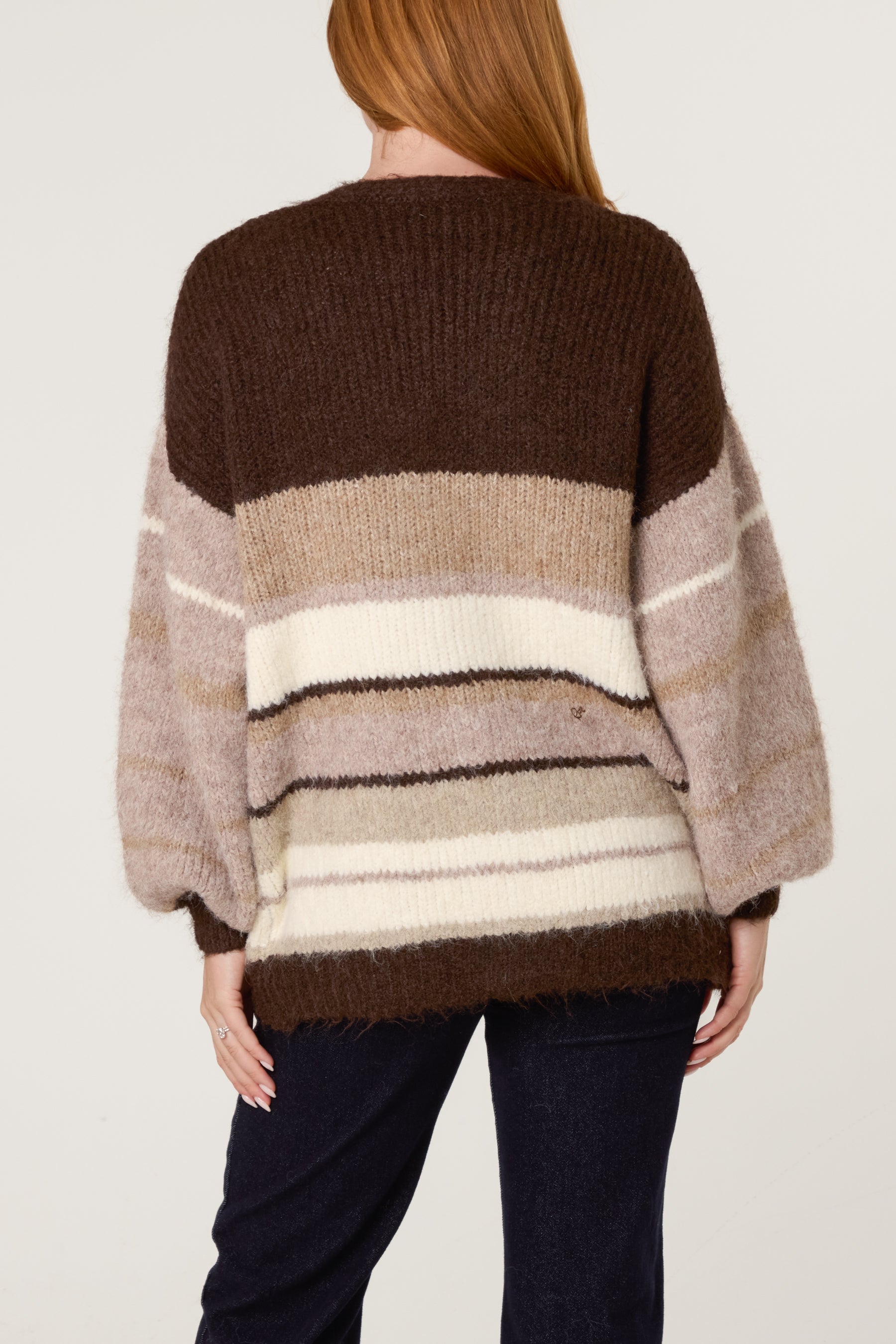 Stripe Knit Cosy Cardigan