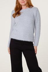 Fluffy Soft Knitted Essential Jumper