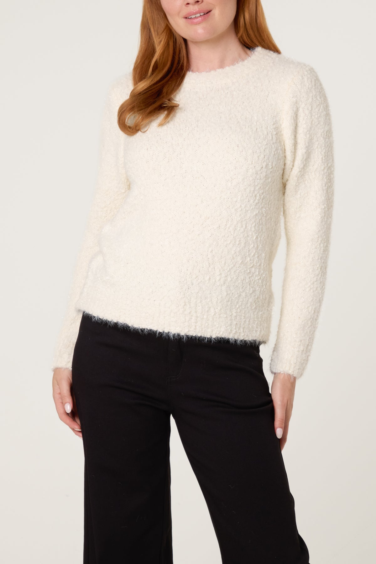 Fluffy Soft Knitted Essential Jumper
