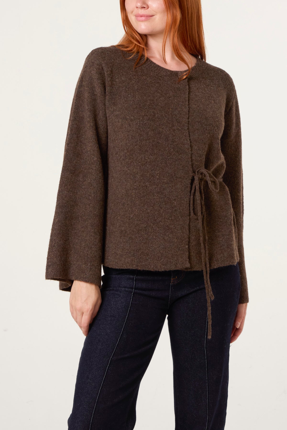 Soft Touch Cardigan With Side Tie