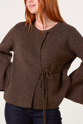 Soft Touch Cardigan With Side Tie