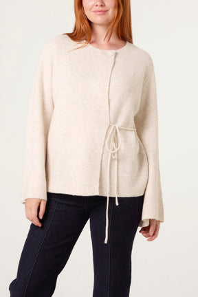 Soft Touch Cardigan With Side Tie