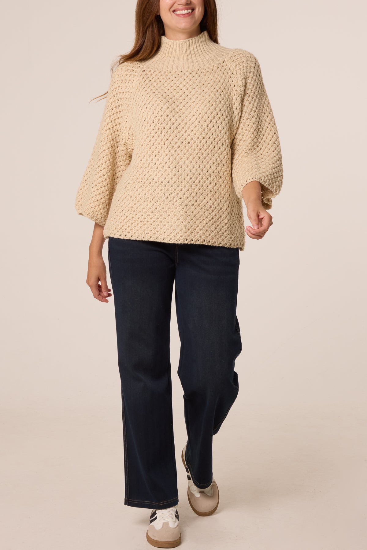 Waffle Knit Essential Jumper