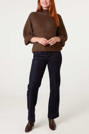 Waffle Knit Essential Jumper