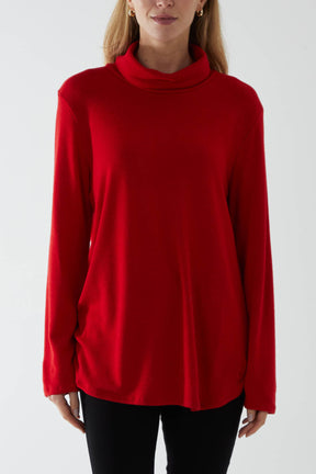 Roll Neck Fine Knit Jumper