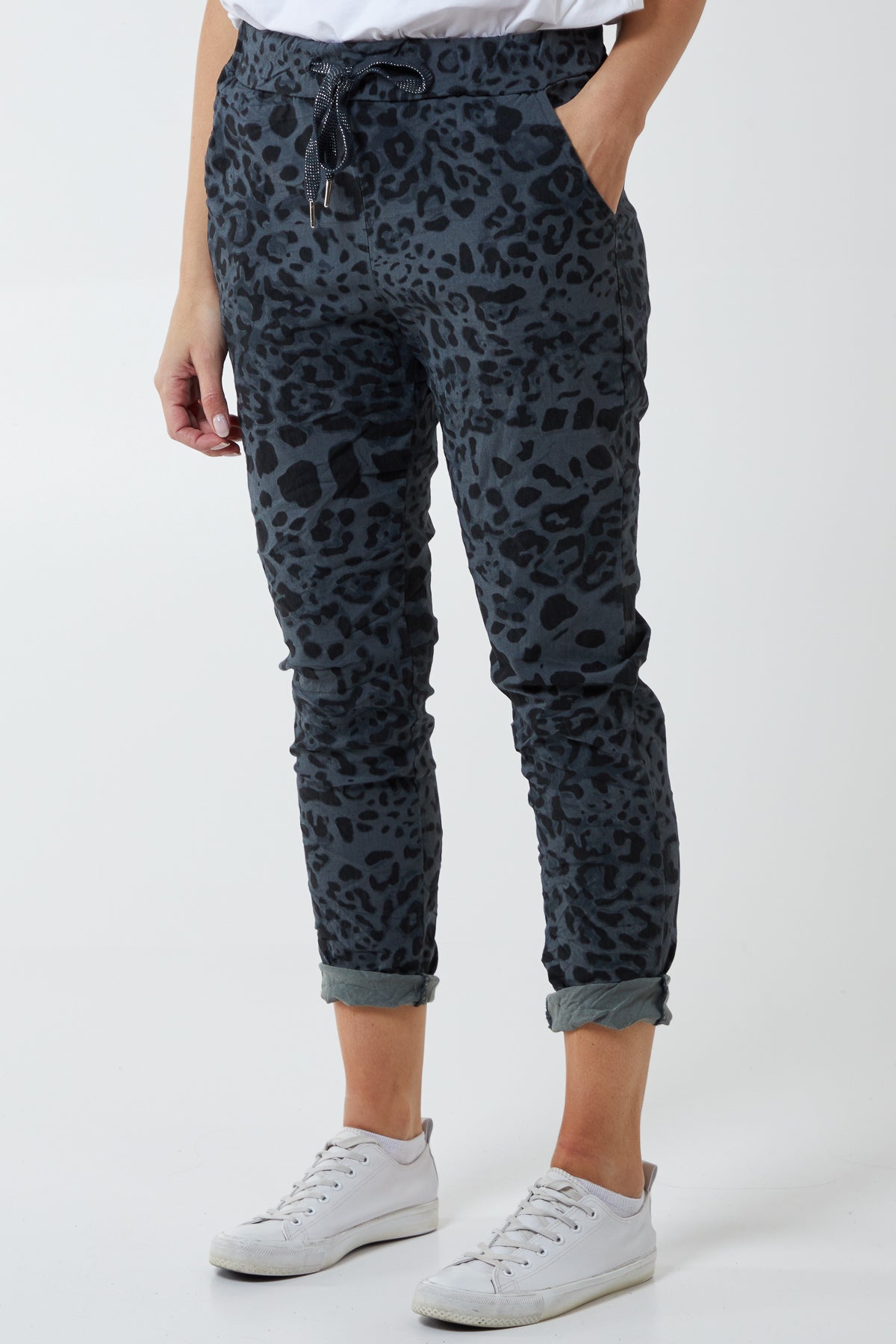 Magic Super Stretch Leopard Print Trousers