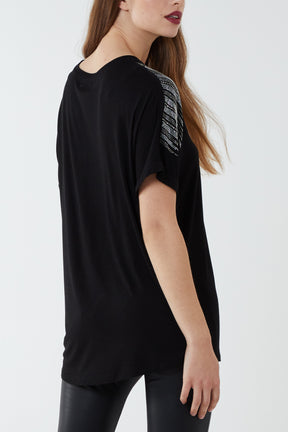 Diamond Neck & Shoulder Top