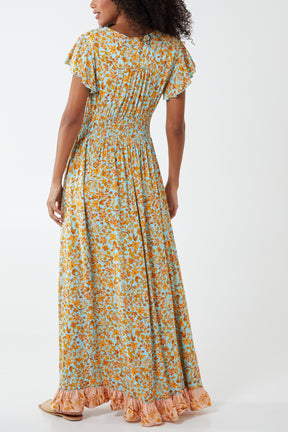 Tiered Ruffle Maxi Dress