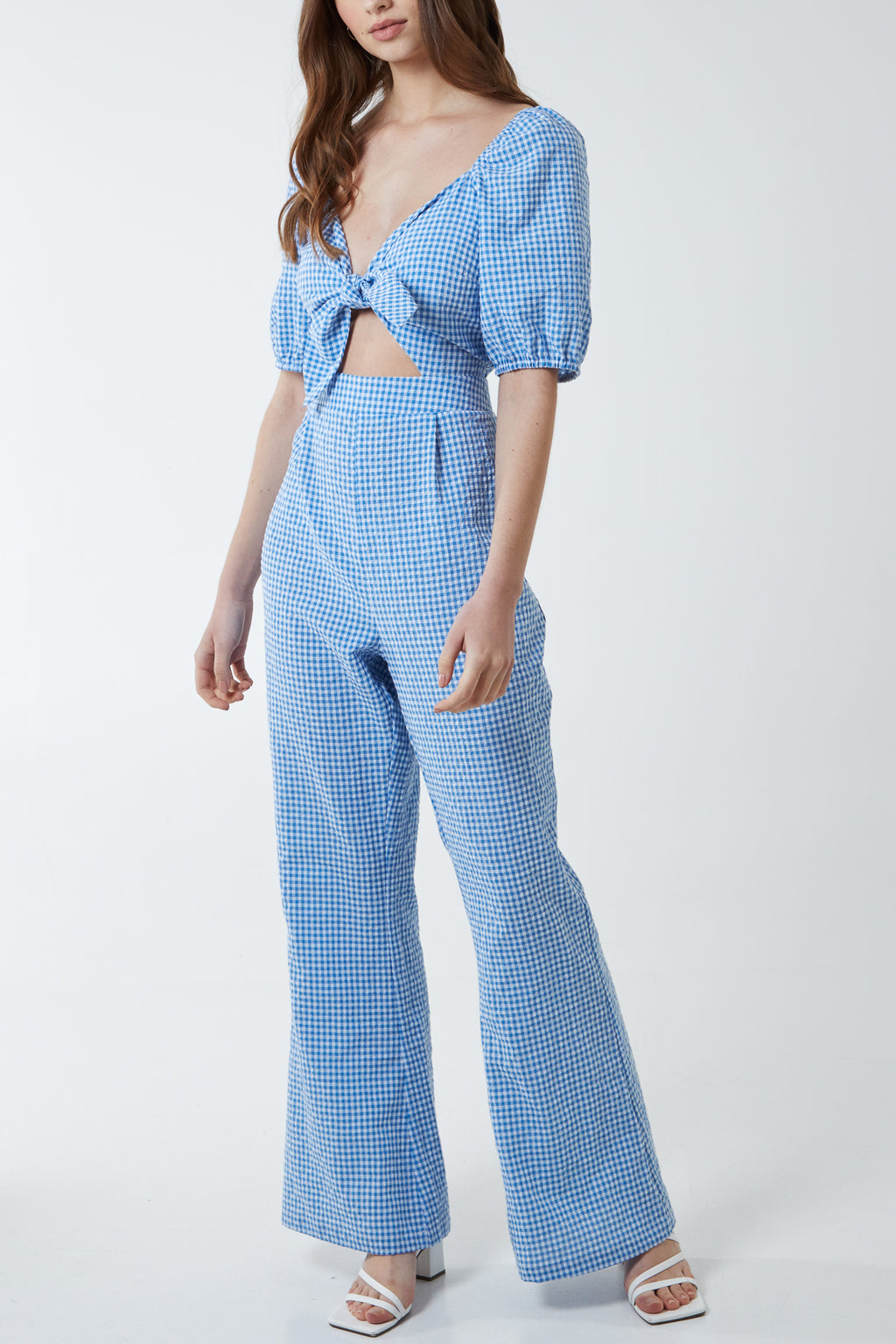 Topshop 2024 gingham jumpsuit