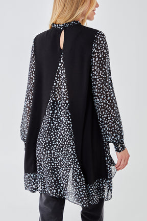 Chiffon 2 in 1 Cut & Sew Batwing Top