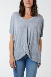 Front Twist Short Sleeve T-Shirt