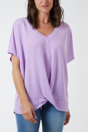 Front Twist Short Sleeve T-Shirt