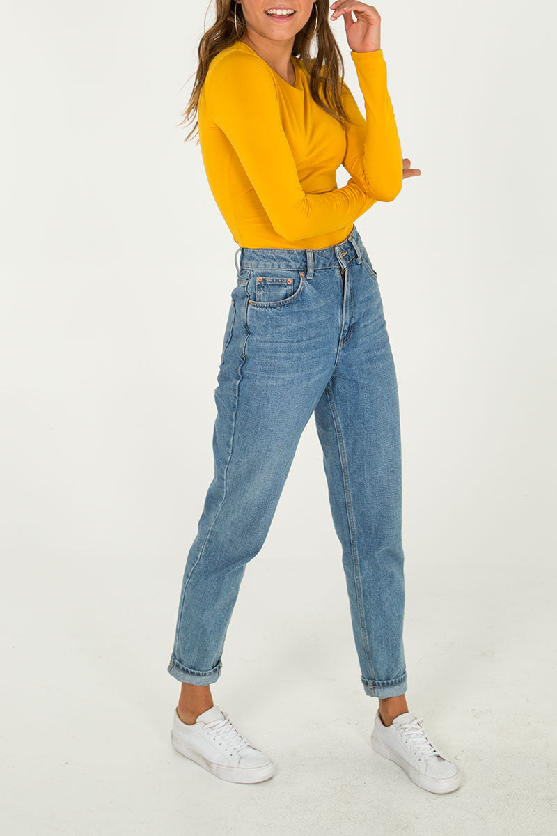 Fleece Lined Round Neck Top