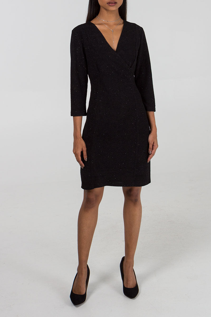 3/4 Sleeve Sparkly Bodycon Dress