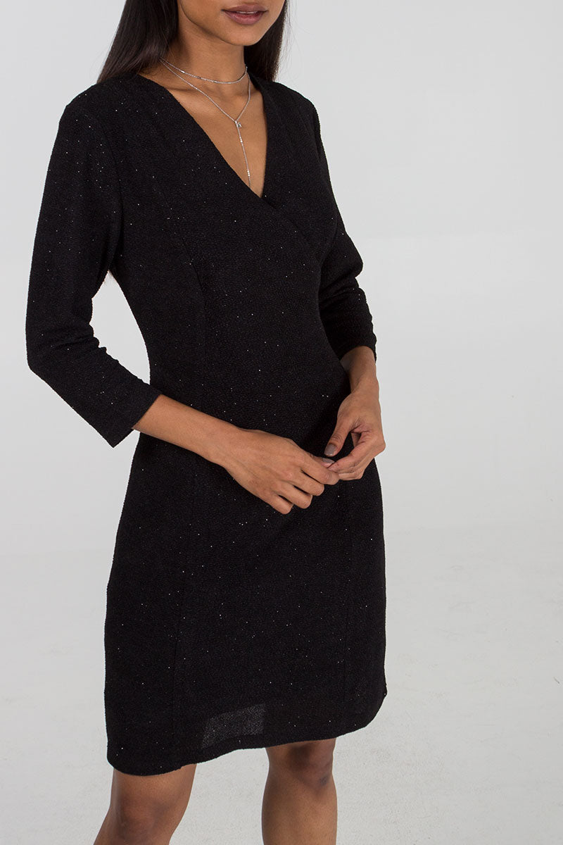 3/4 Sleeve Sparkly Bodycon Dress