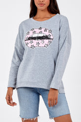 Star Lips With Zips Sweater