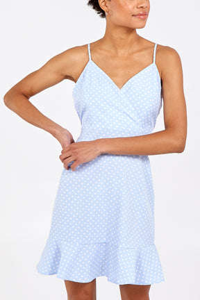 Tie Back Polka Dot Cami Dress