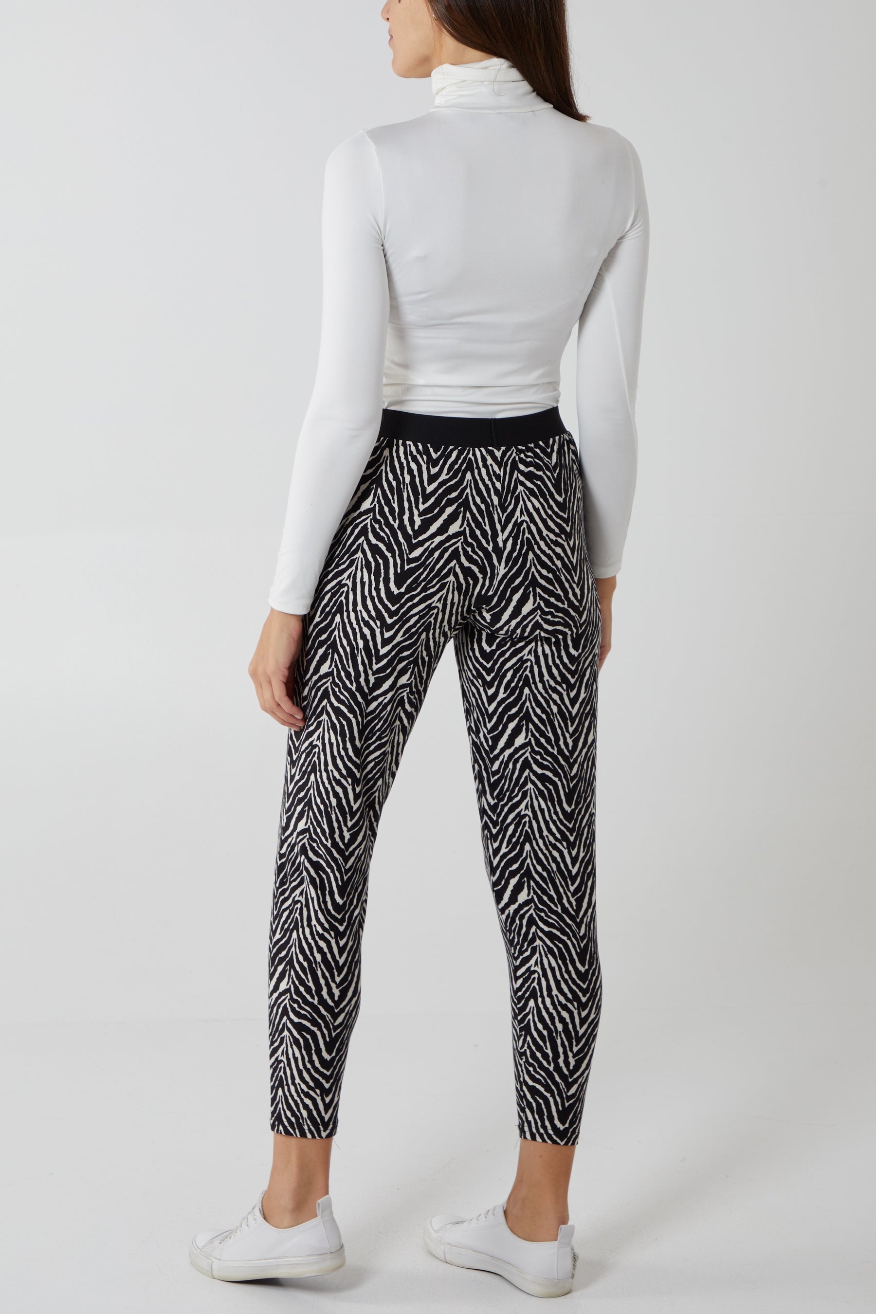 Abstract Animal Print Soft Touch Elasticated Waist Jogger