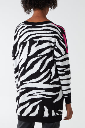 Zebra Colour Block Jumper