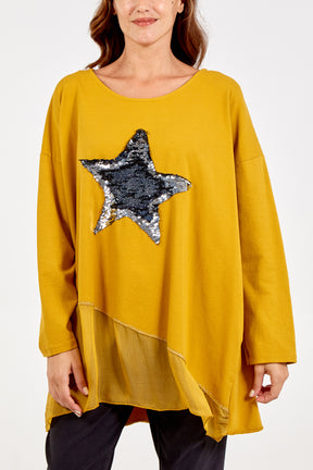 Sequin Star Layer Top