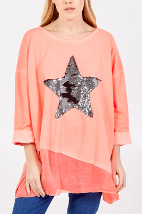 Sequin Star Layer Top