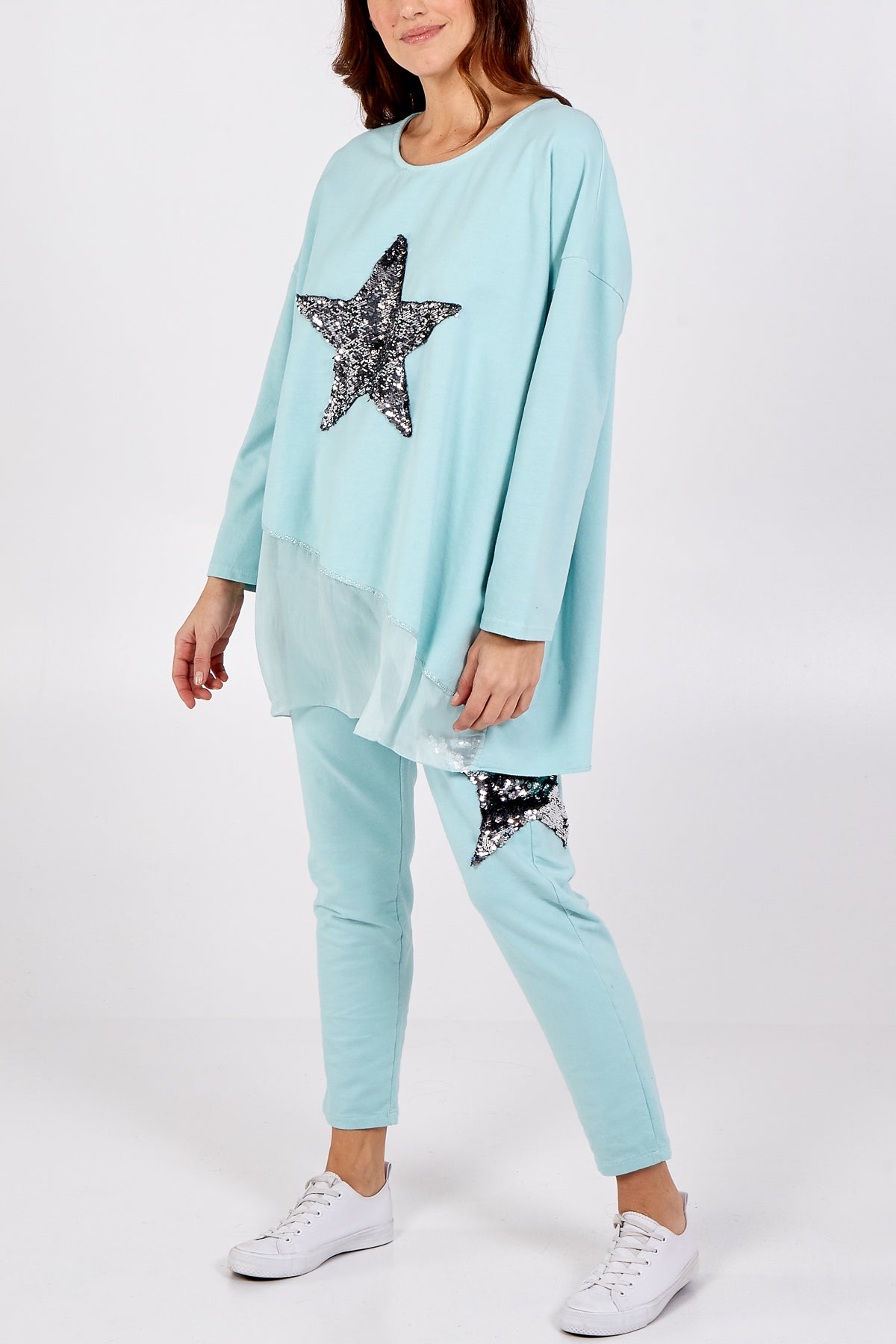 Sequin Star Layer Top