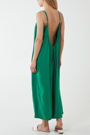 Wide Leg Strappy Jumpsuit