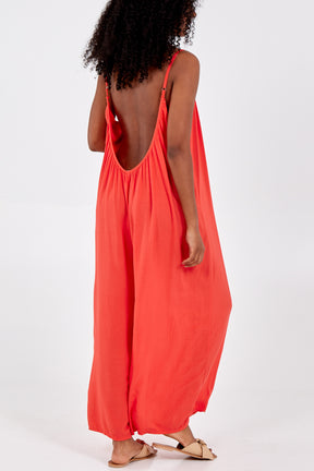Wide Leg Strappy Jumpsuit