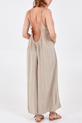 Wide Leg Strappy Jumpsuit