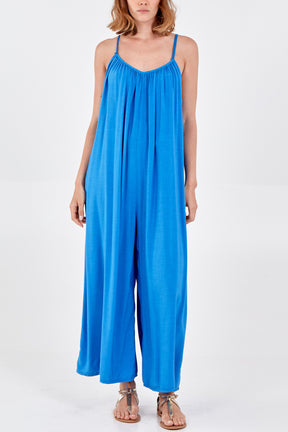 Wide Leg Strappy Jumpsuit