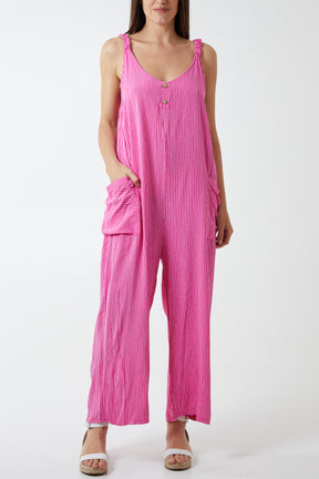 Stripe Two Pocket Jumpsuit
