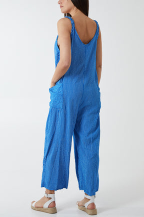 Stripe Two Pocket Jumpsuit